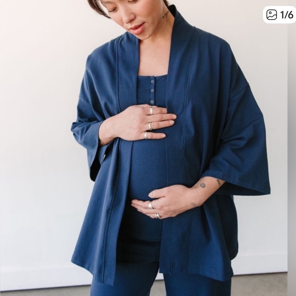 STORQ Feel Good Pregnancy Maternity lounge robe size M